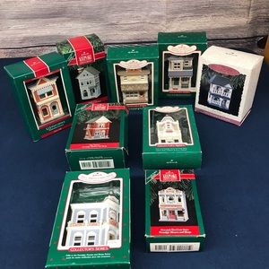 Lot of Nostalgic House and Sops Ornament Collectors Series from Hallmark